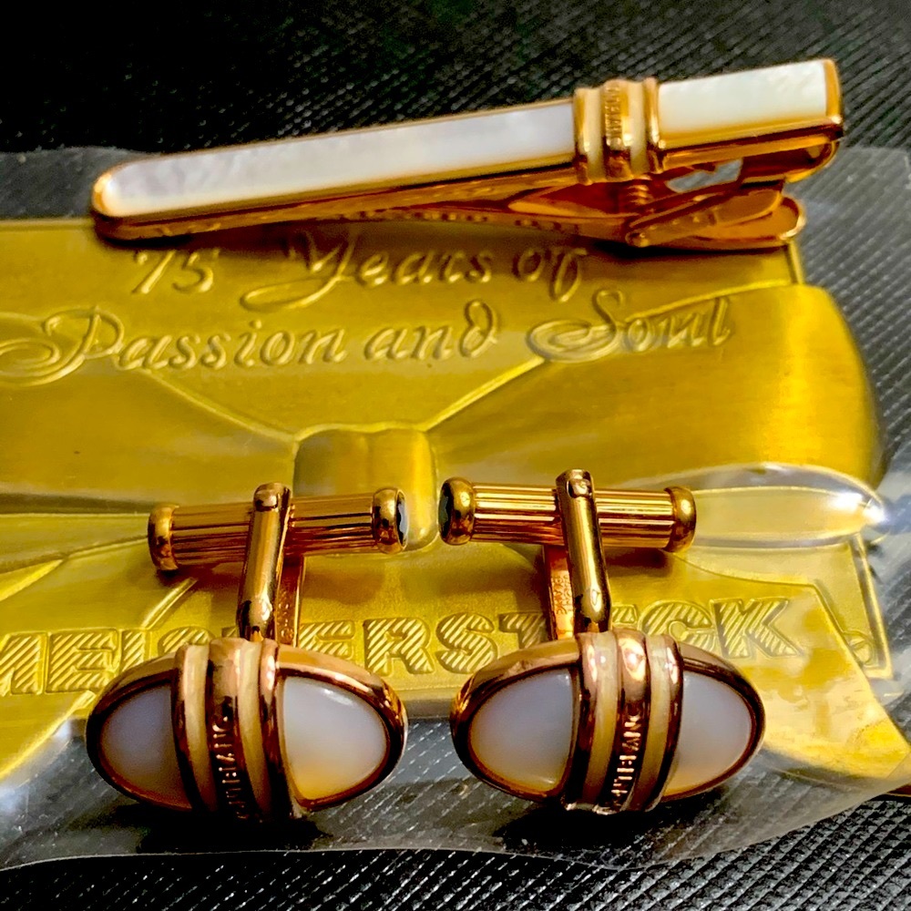 🔥🔥🔥MontBlanc cufflinks & tie clasp 1924 anniversary